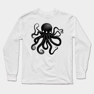 3 Eyed Dark Octopus Long Sleeve T-Shirt